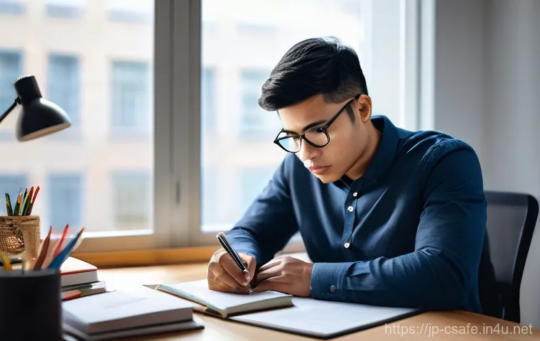 건설안전기사 실기에서 평가 기준 이해하기 - **Prompt:** A focused and determined professional individual, gender-neutral, wearing smart casual a...