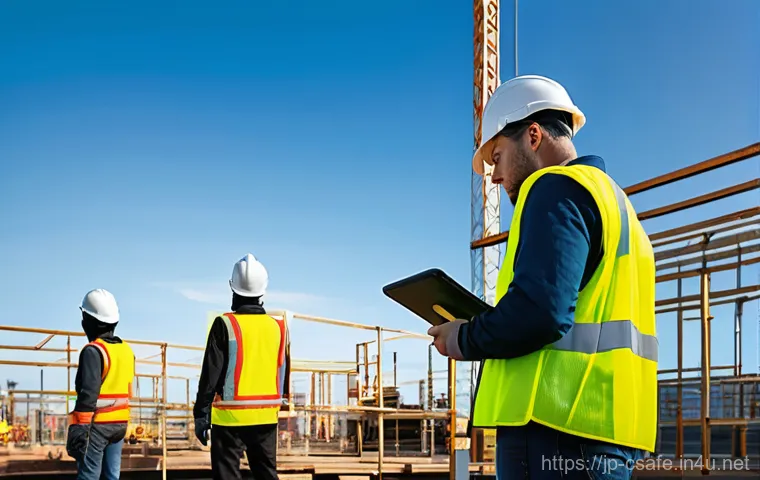 건설안전기사 시험에서 고득점 받는 팁 - Prompt 1: AI-Powered Safety Monitoring on a Construction Site**