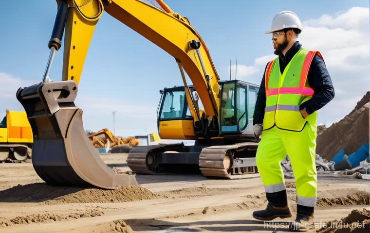 건설안전 실무에서의 리스크 관리 성공 사례 - **AI and IoT Real-time Safety Monitoring on a Construction Site**
    A futuristic construction site...
